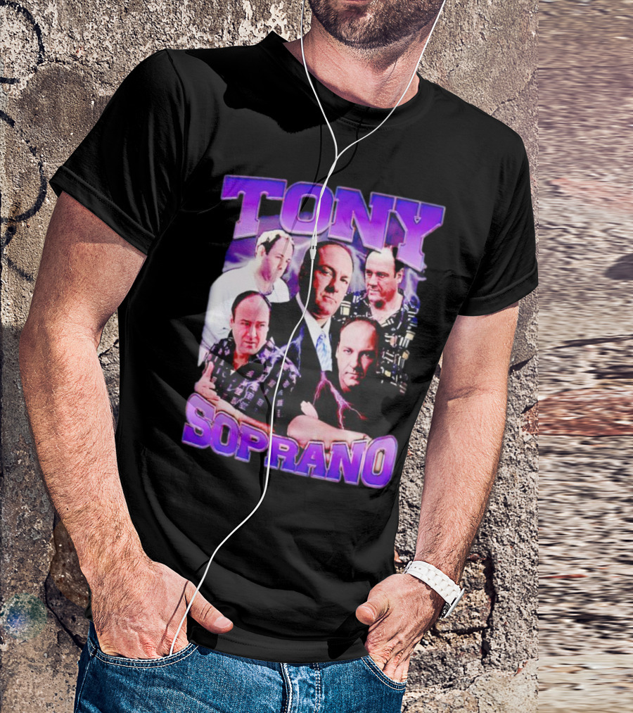 Tony Soprano The Sopranos Character Collage T-Shirt
