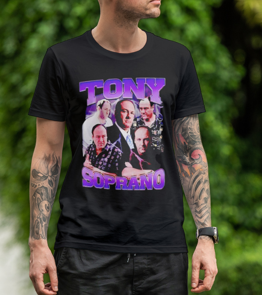 Tony Soprano The Sopranos Character Collage T-Shirt