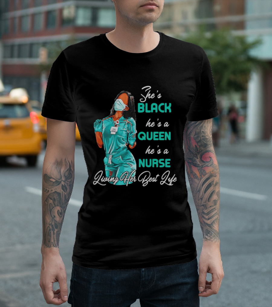 BLACK QUEEN NURSE Doing Her Thing T-Shirt