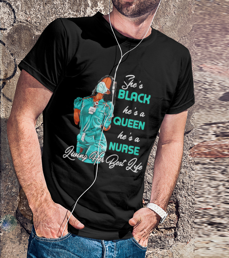 BLACK QUEEN NURSE Doing Her Thing T-Shirt
