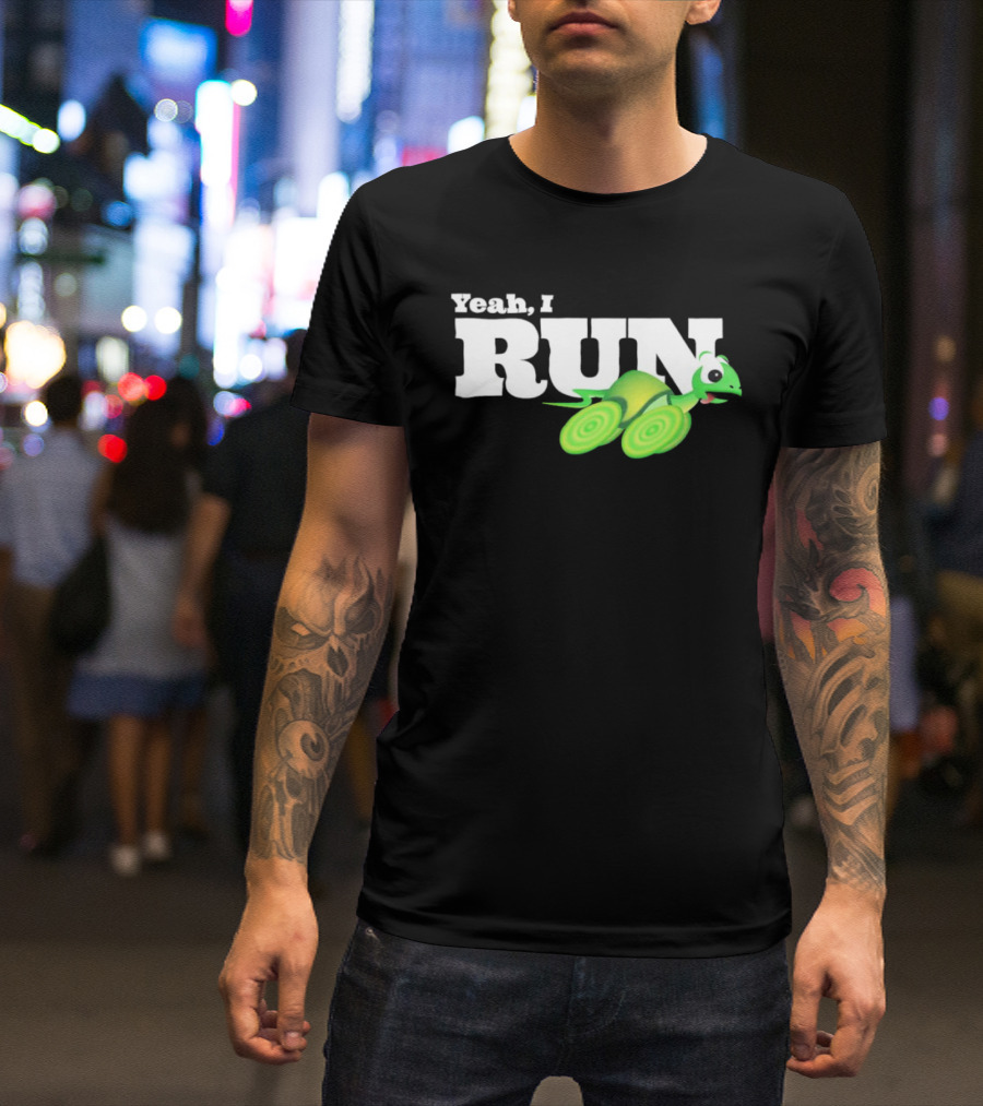 Turtle Yeah I Run Racing Green Run T-Shirt