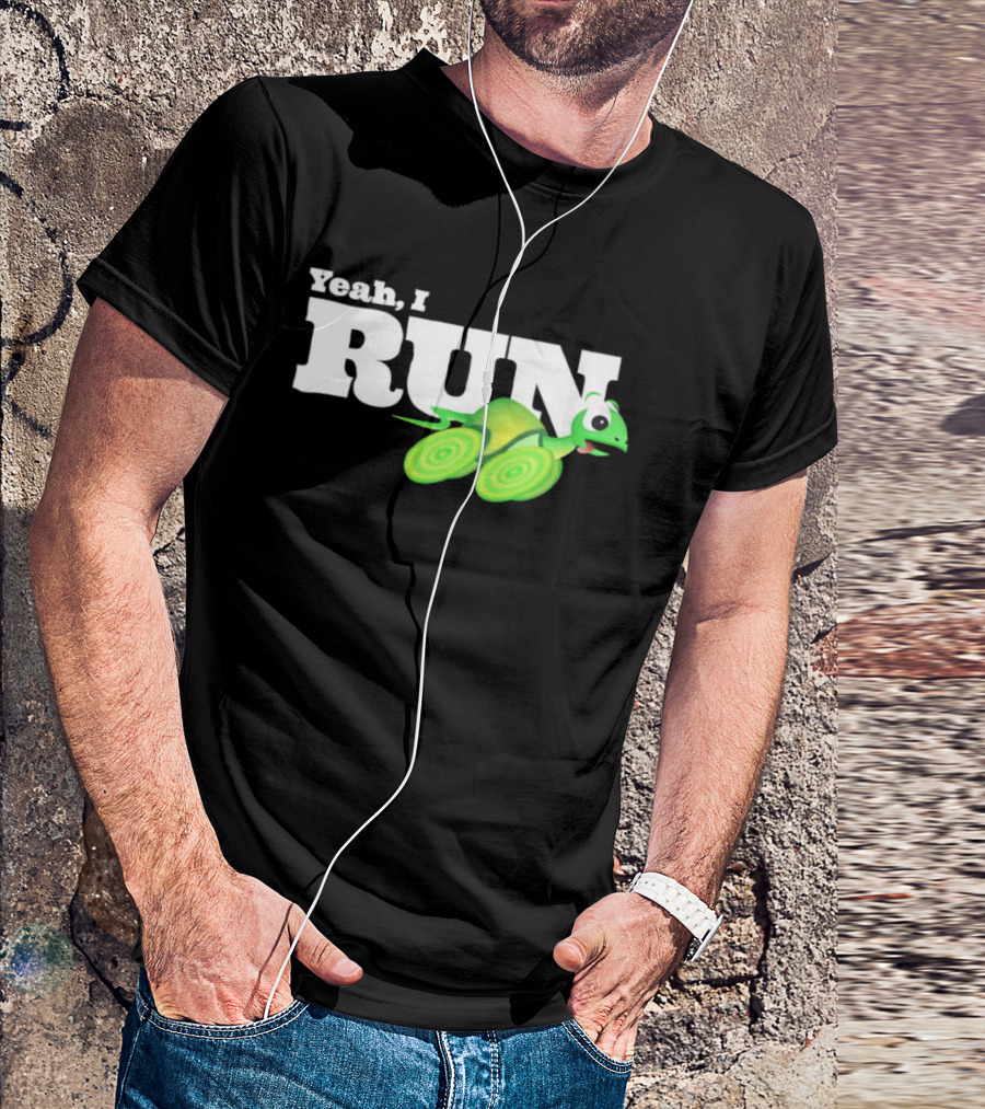 Turtle Yeah I Run Racing Green Run T-Shirt