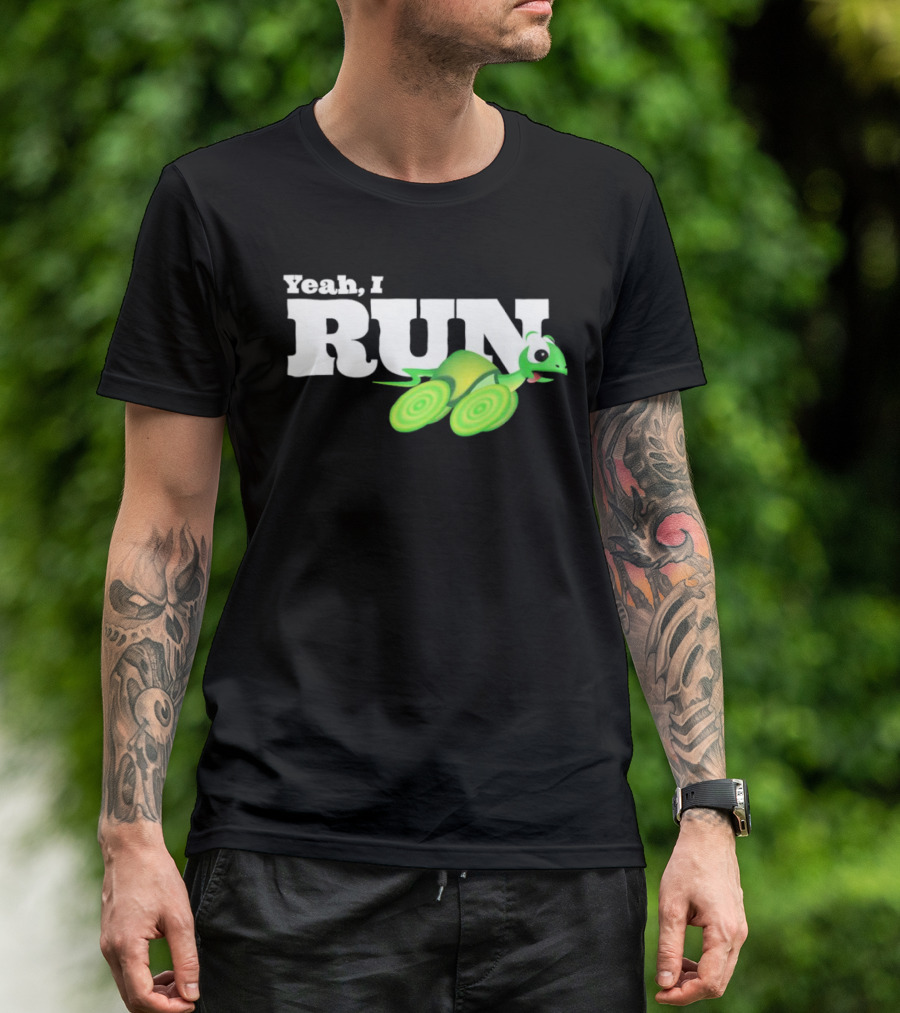 Turtle Yeah I Run Racing Green Run T-Shirt