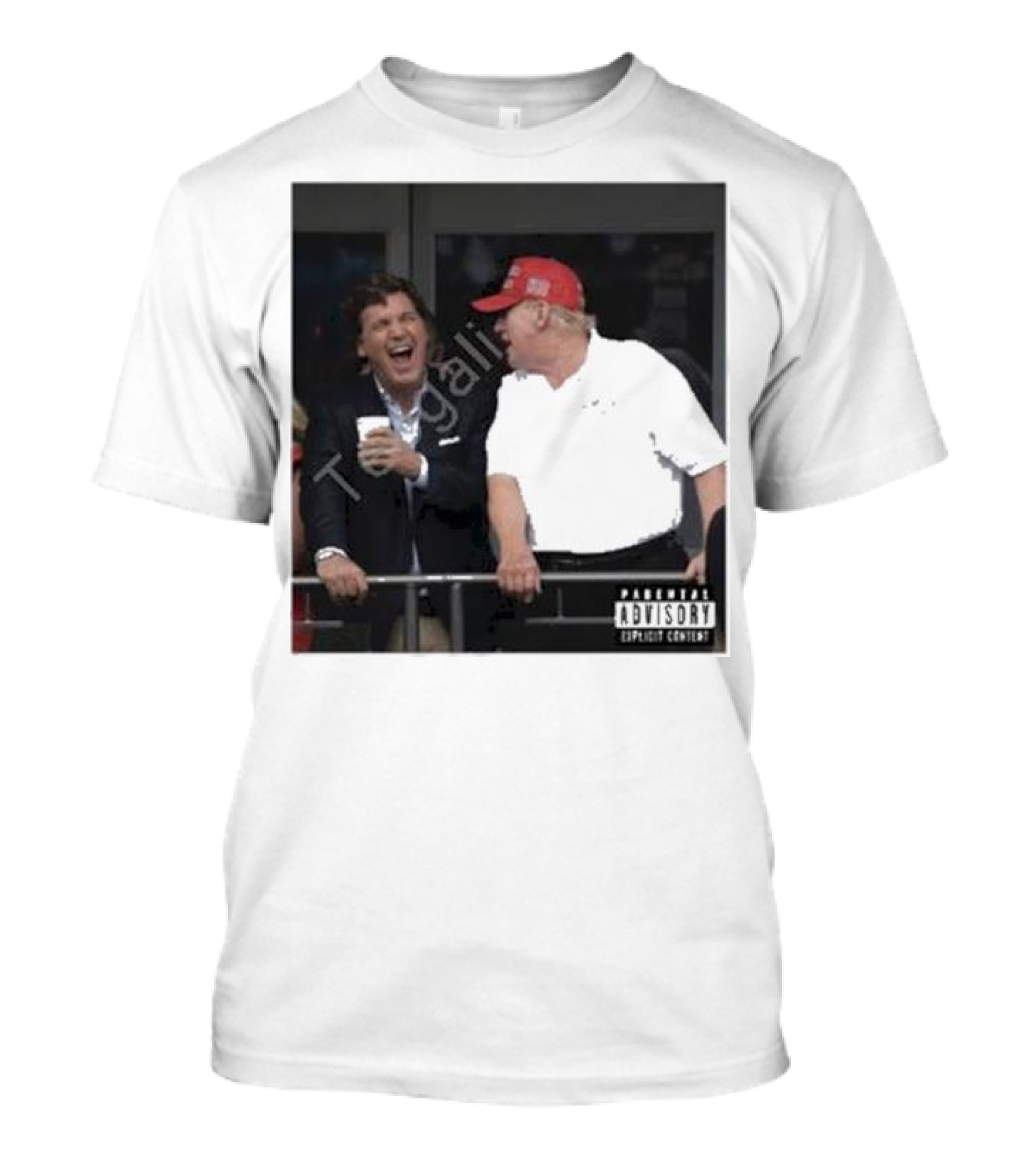Tucker Carlson Laughing With Trump PARENTAL EXPLICIT CONTENT T-Shirt