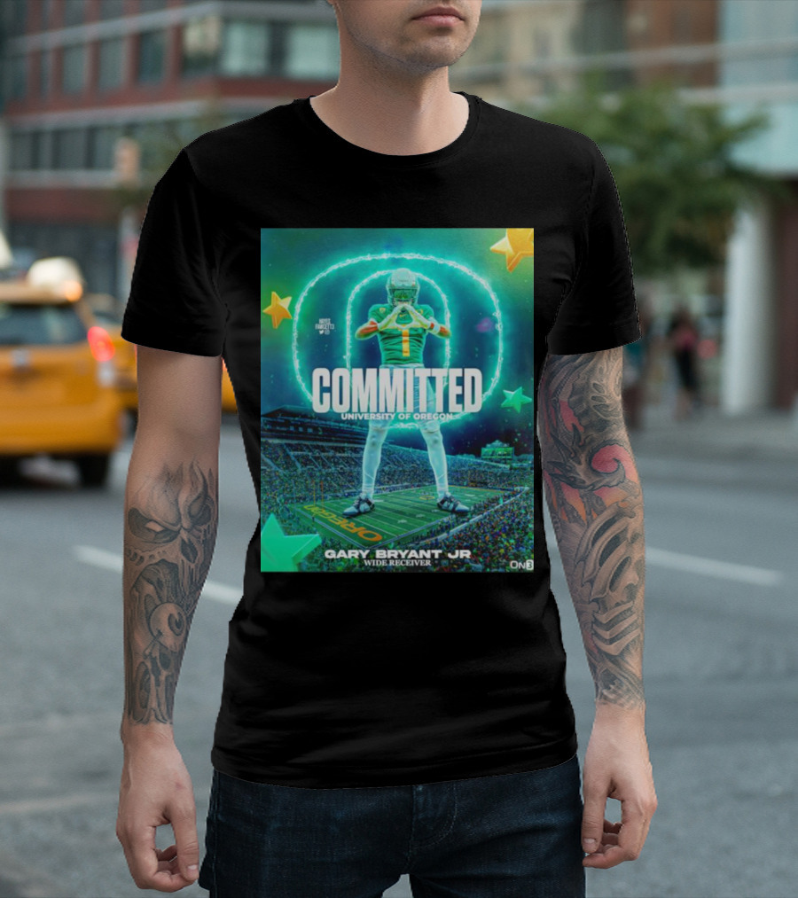 COMMITTED Gary Bryant Jr University of Oregon Wide Receiver T-Shirt