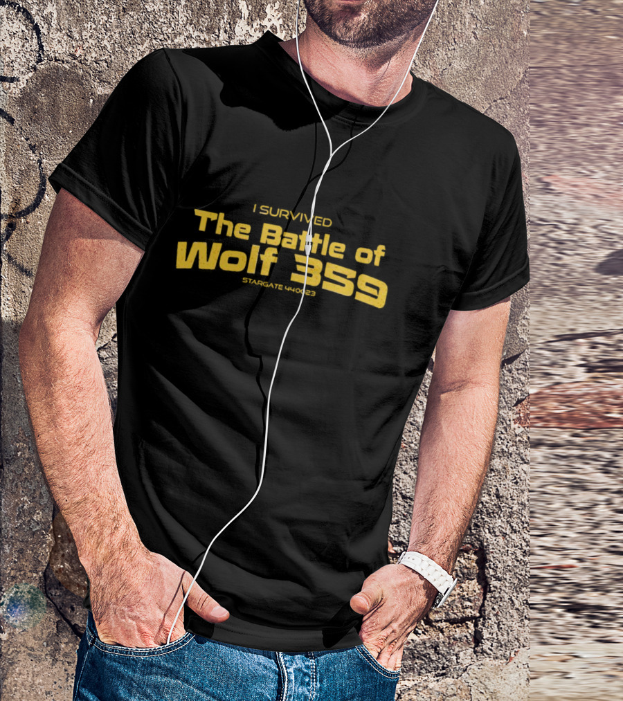 I Survived The Battle Of Wolf 359 Stargate 440023 T-Shirt