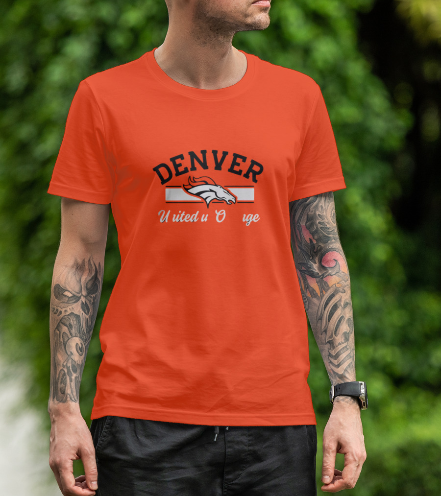 Denver Broncos United In Orange T-Shirt