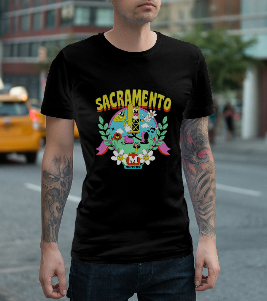 University of Sacramento Midtown Cartoon Crest T-Shirt