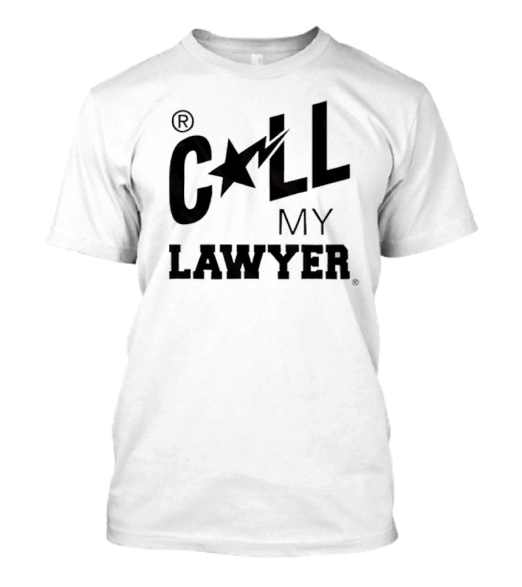 CALL MY LAWYER Star Lightning Bolt T-Shirt