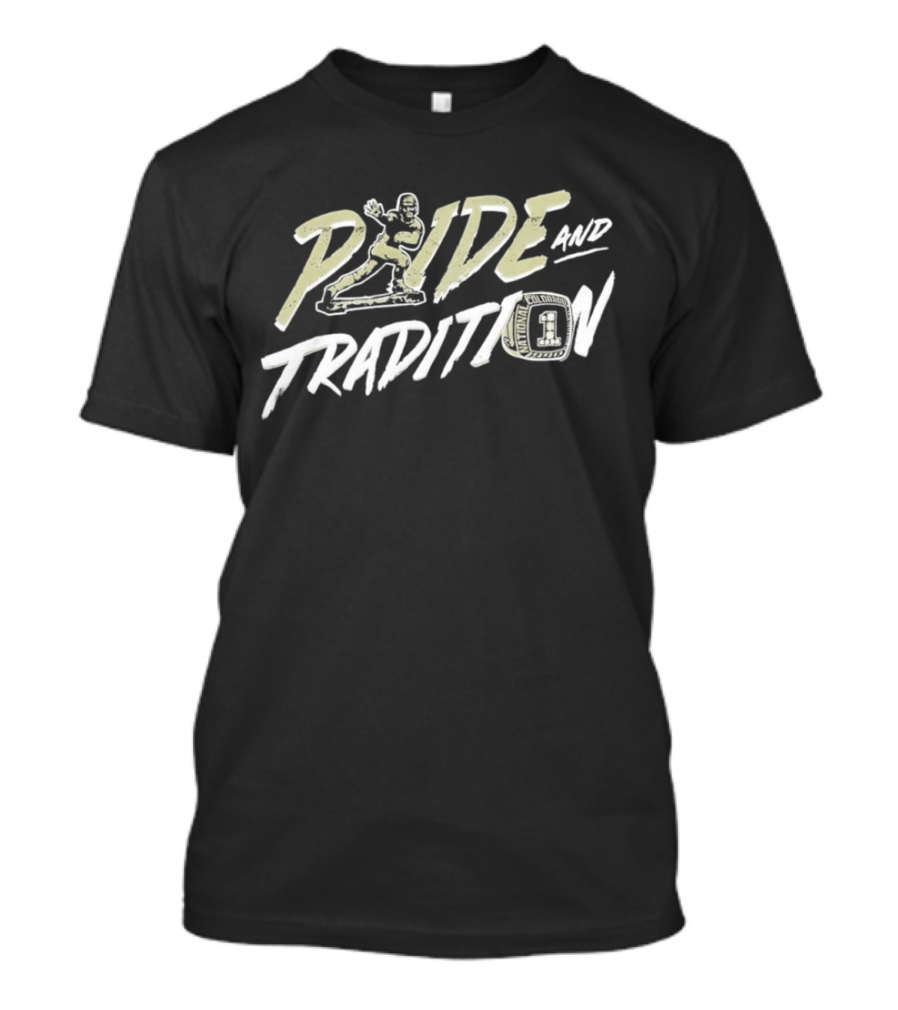 Pride And Tradition Colorado Buffaloes Football And Championship Ring T-Shirt