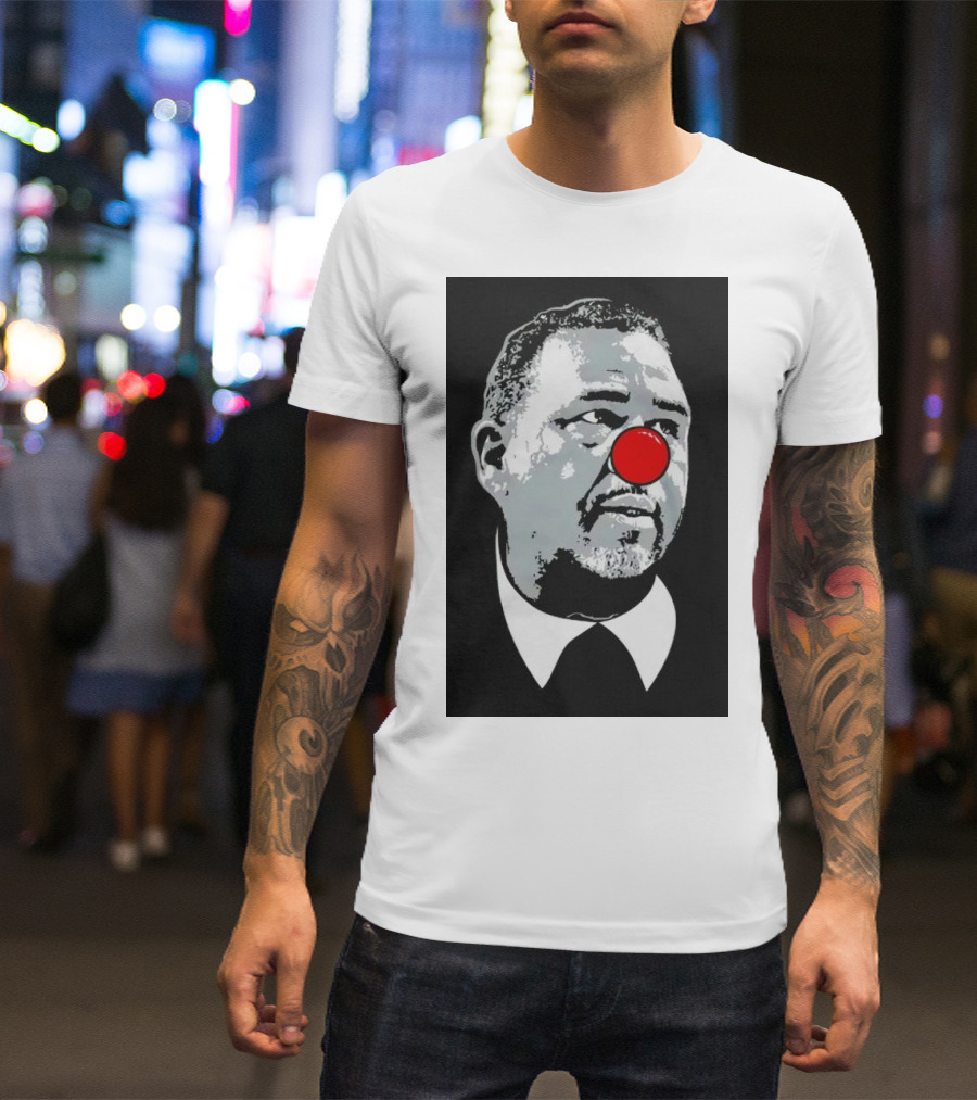 Ed Cooley Clown Red Nose Caricature T-Shirt