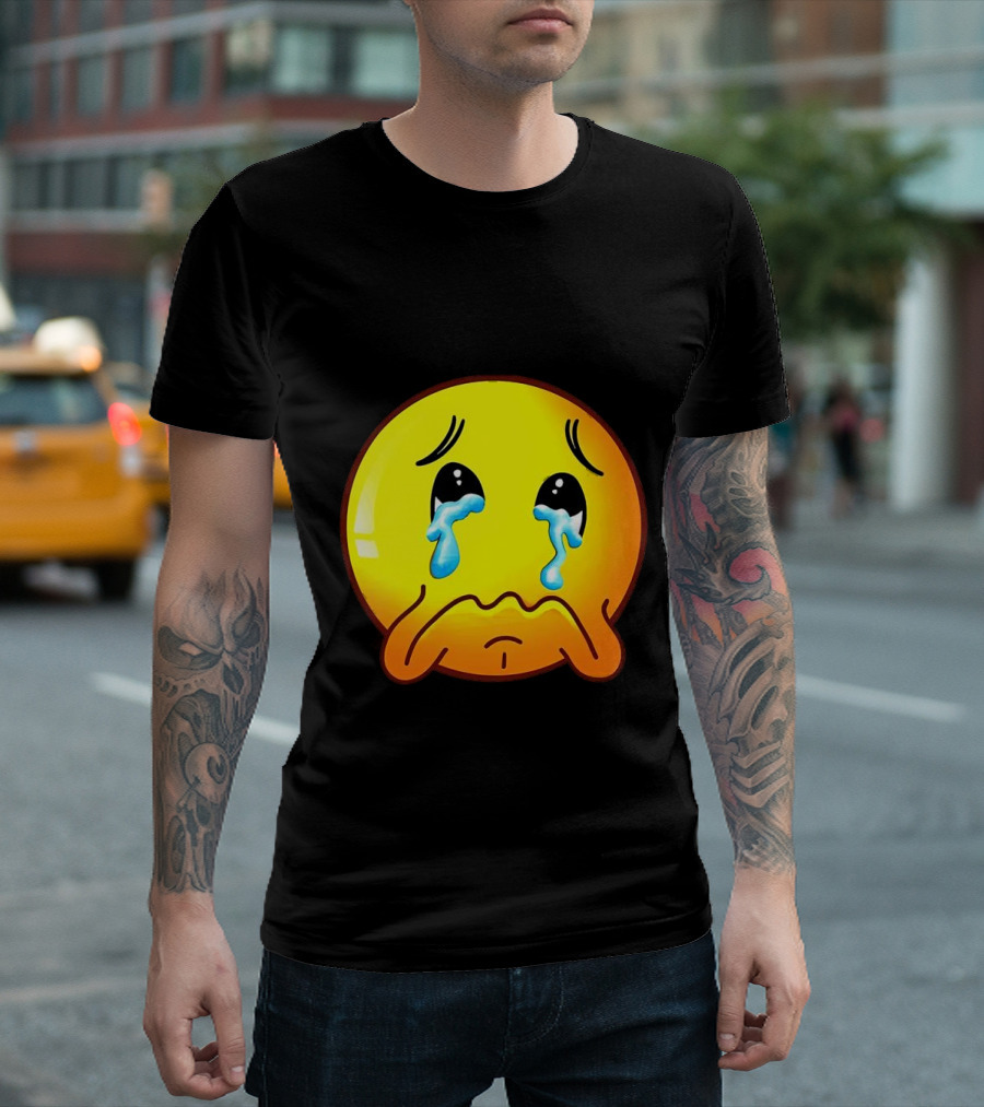 Ginger Sad Crying Emoji T-Shirt