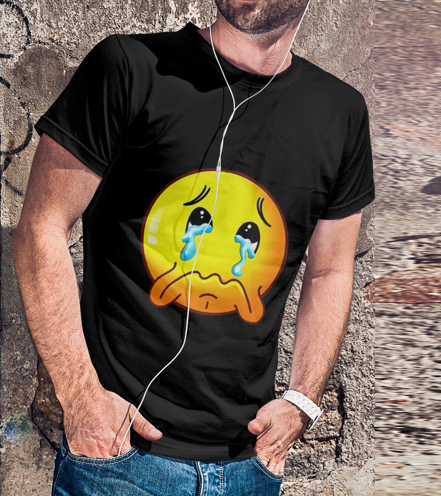 Ginger Sad Crying Emoji T-Shirt