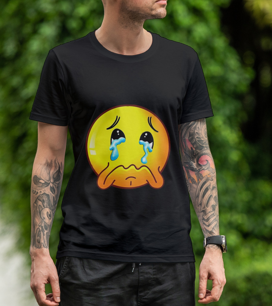 Ginger Sad Crying Emoji T-Shirt