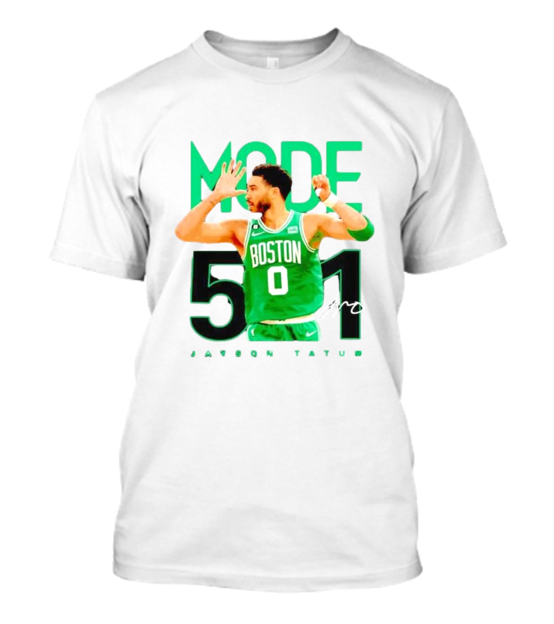 Jayson Tatum Boston Mode 51 Signature Points Game T-Shirt
