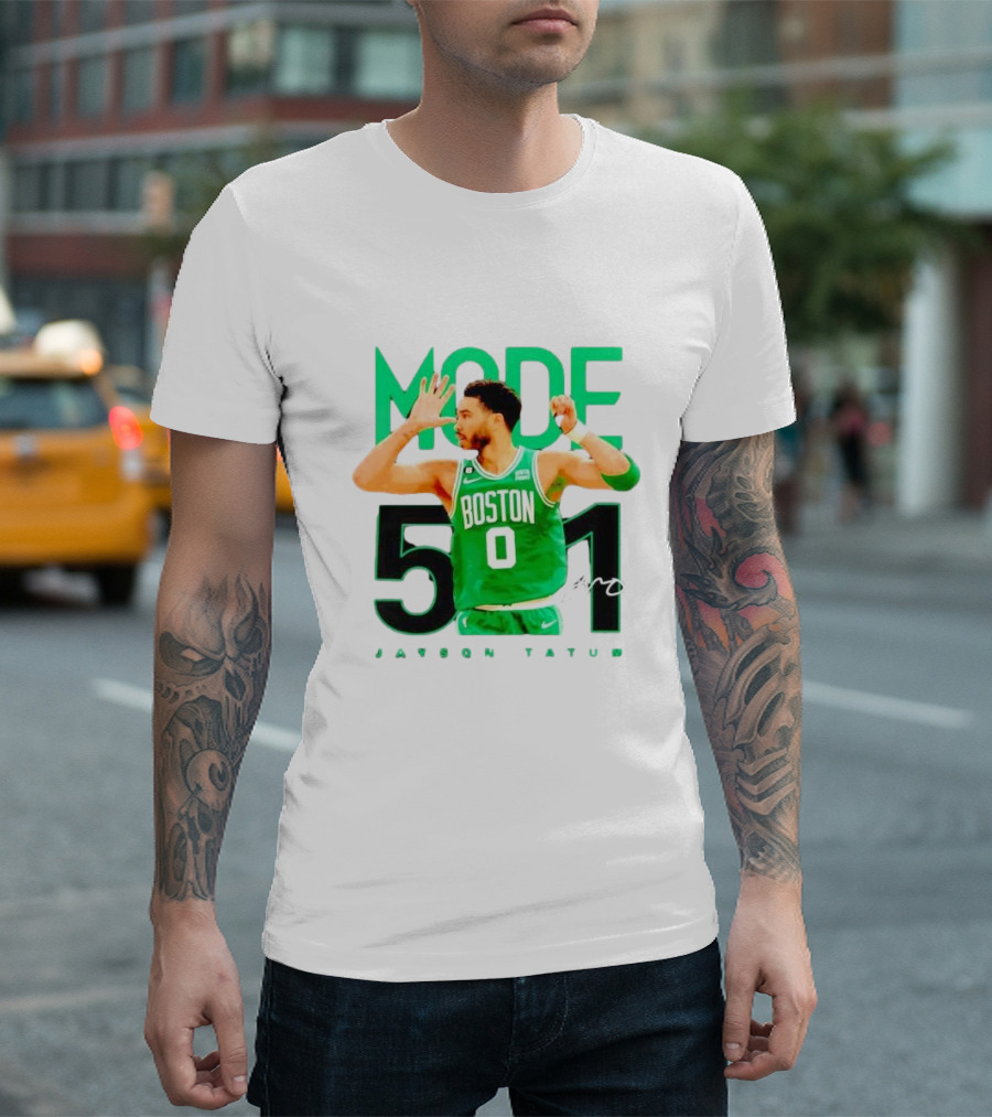 Jayson Tatum Boston Mode 51 Signature Points Game T-Shirt