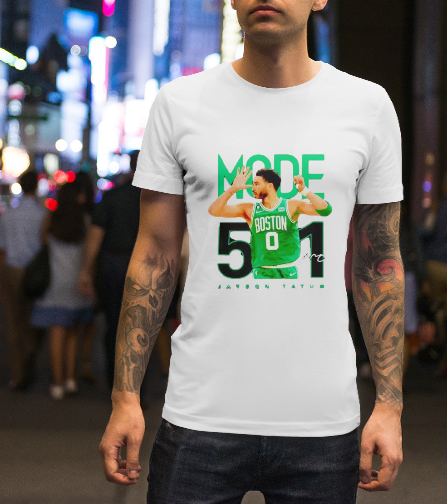 Jayson Tatum Boston Mode 51 Signature Points Game T-Shirt