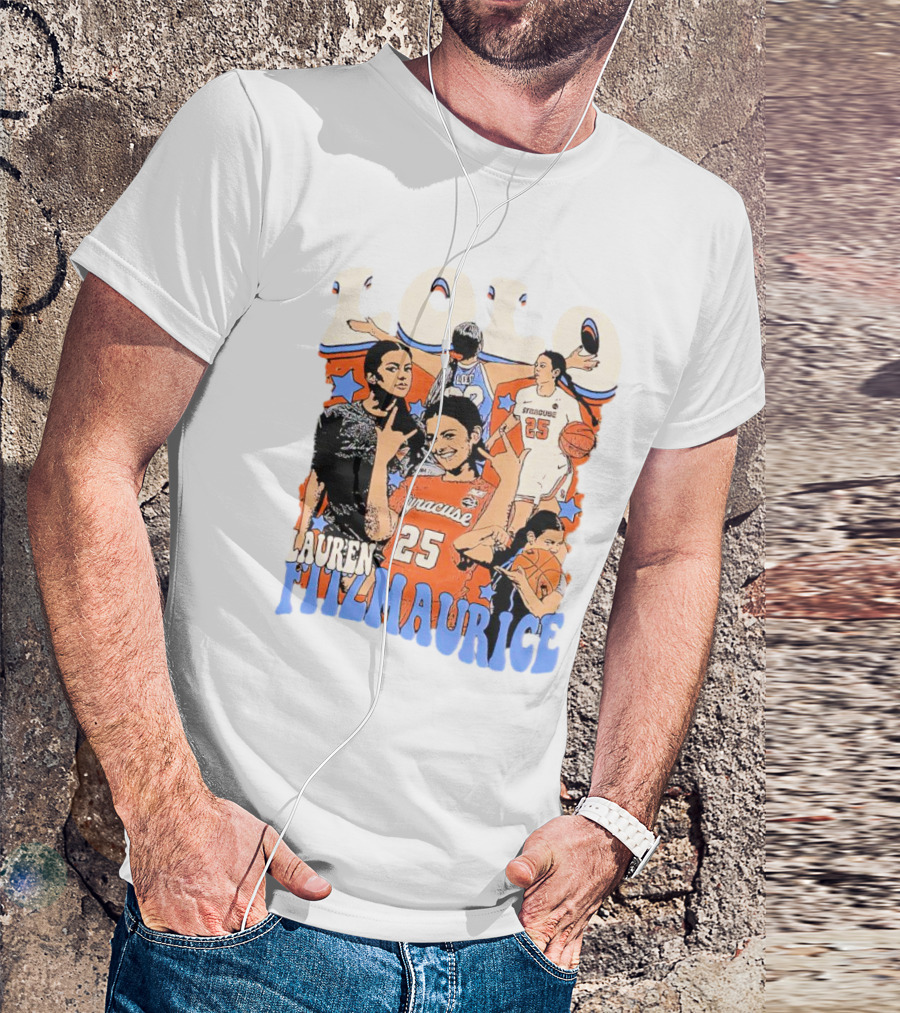 LOLO Lauren Fitzmaurice Syracuse 25 Basketball Vintage T-Shirt