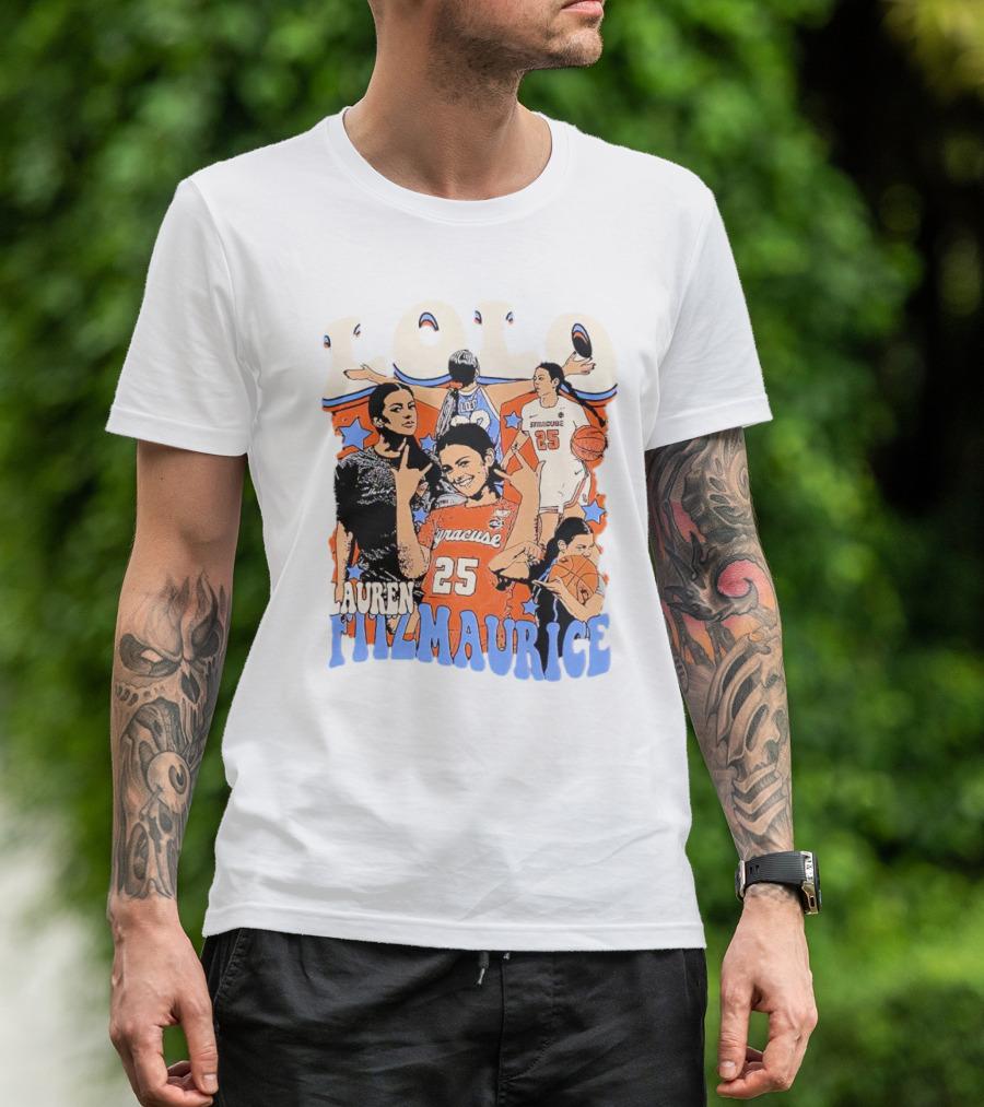 LOLO Lauren Fitzmaurice Syracuse 25 Basketball Vintage T-Shirt