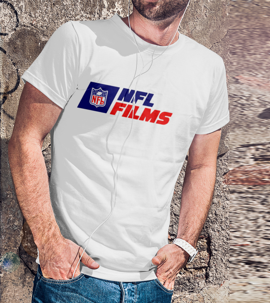 NFL Films Official Logo With Red And Blue Shield T-Shirt