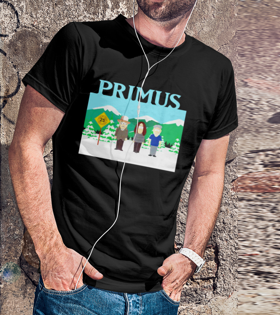 Primus 25 Years South Park Winter Scene T-Shirt