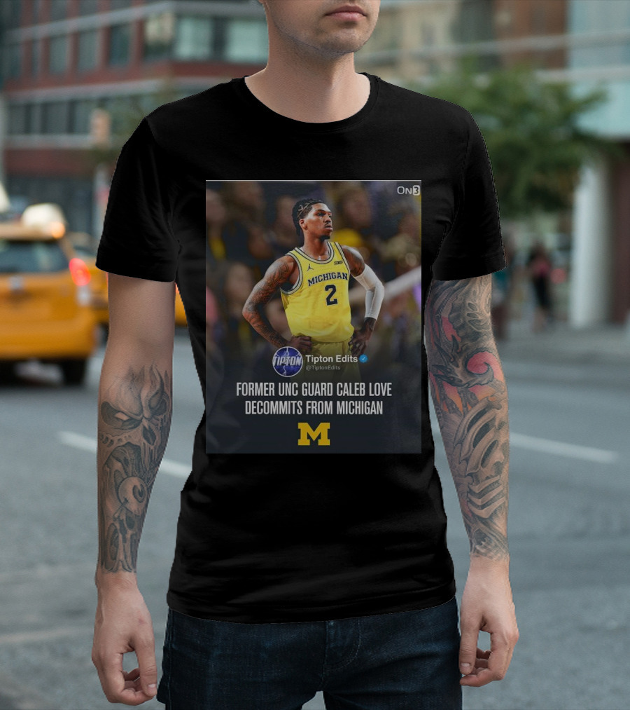 Former UNC Guard Caleb Love Decommits From Michigan T-Shirt