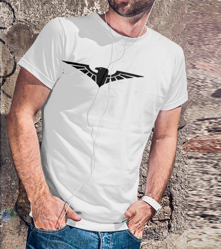 Falcon Wing Icon Black T-Shirt
