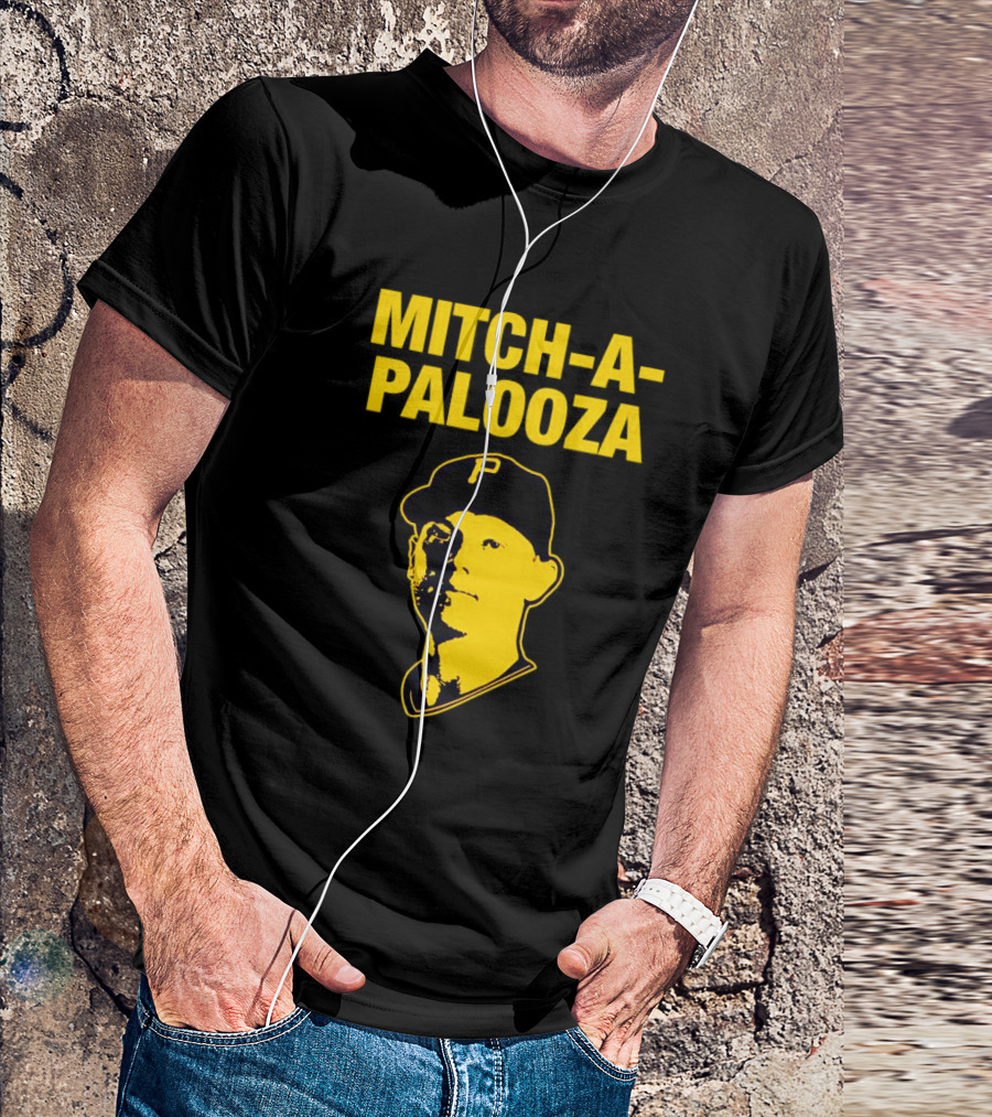 Pittsburgh Pirates Mitch-a-Palooza Bold Yellow Baseball Player T-Shirt