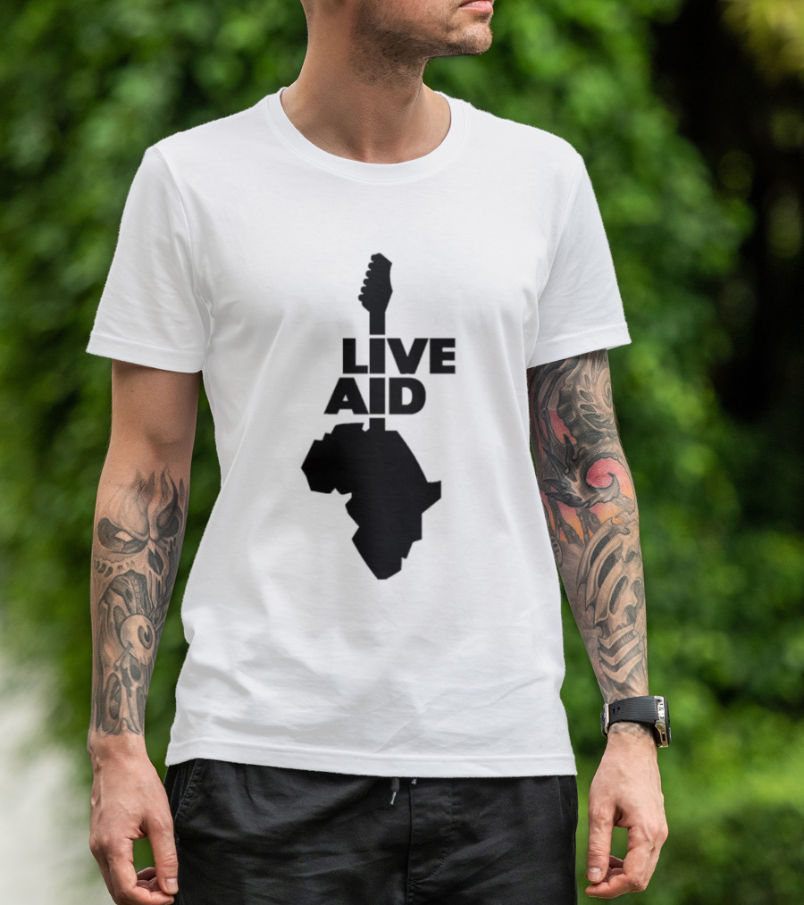 Live Aid Guitar Africa T-Shirt