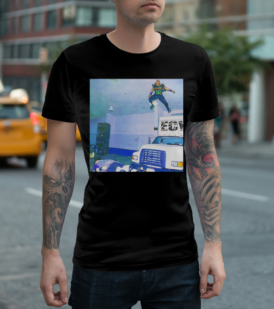 Jerome Young New Jack Flying ECW Truck Arena Scene T-Shirt