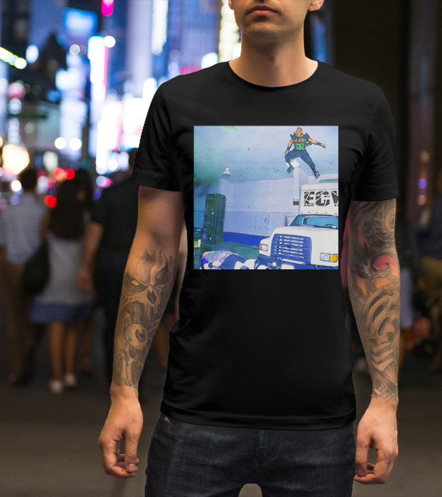 Jerome Young New Jack Flying ECW Truck Arena Scene T-Shirt