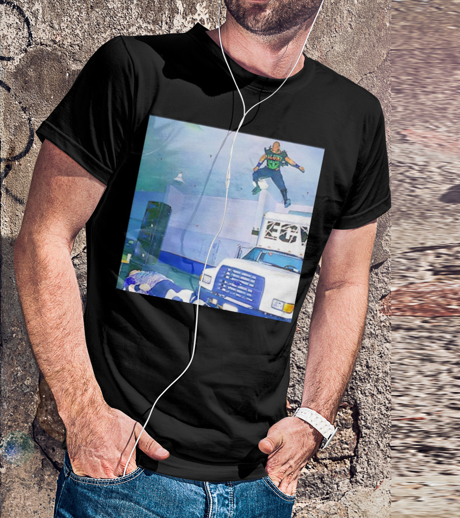 Jerome Young New Jack Flying ECW Truck Arena Scene T-Shirt