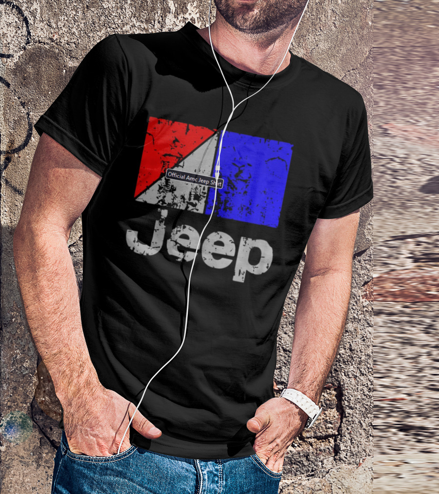AMC Jeep Red Blue T-Shirt