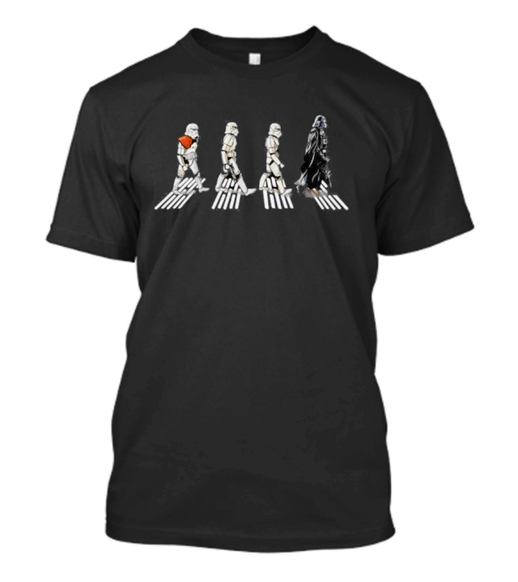 Star Wars Stormtrooper And Darth Vader Abbey Road Walkers T-Shirt