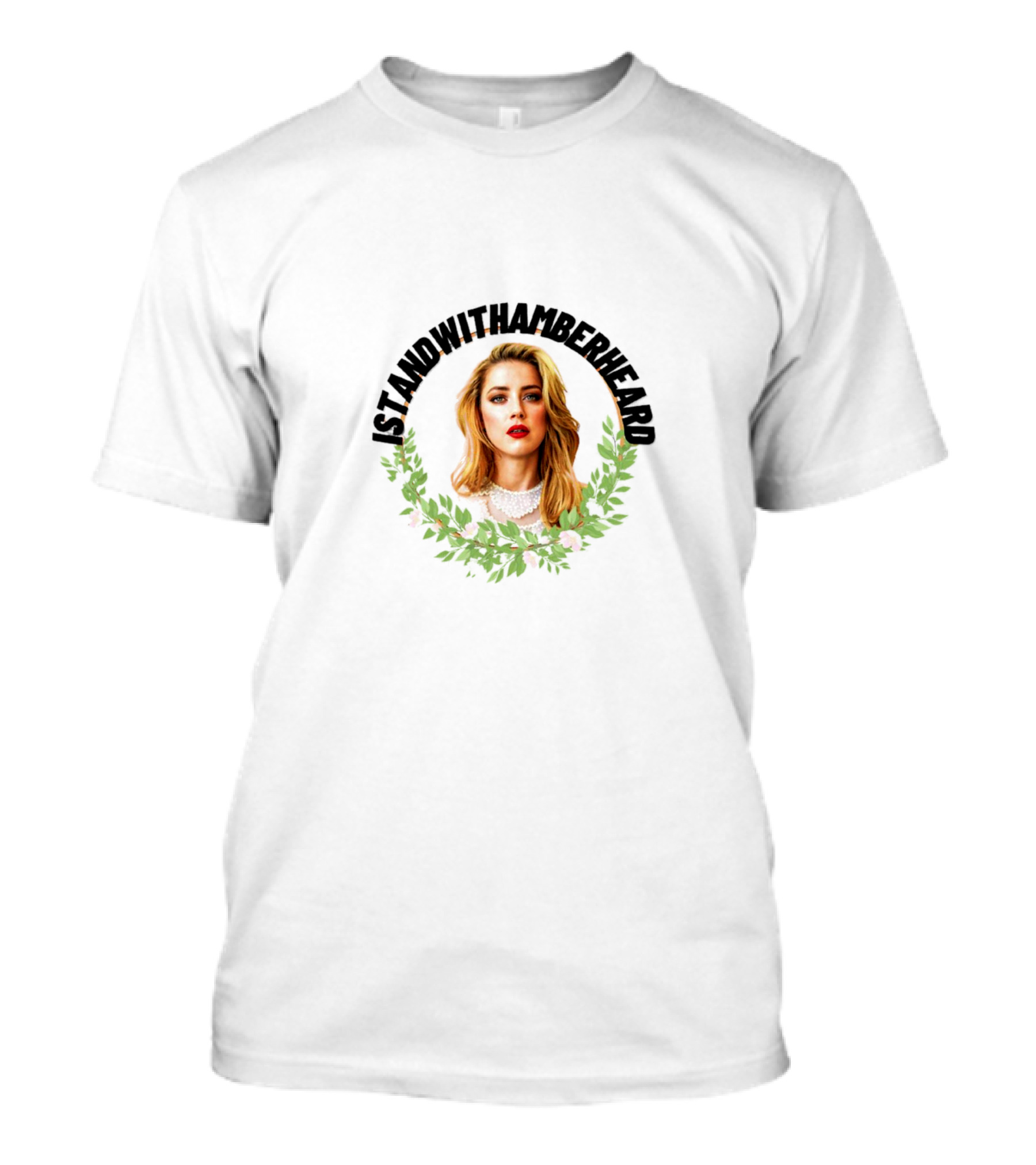 ISTANDWITHAMBERHEARD Amber Heard Laurel Wreath T-Shirt