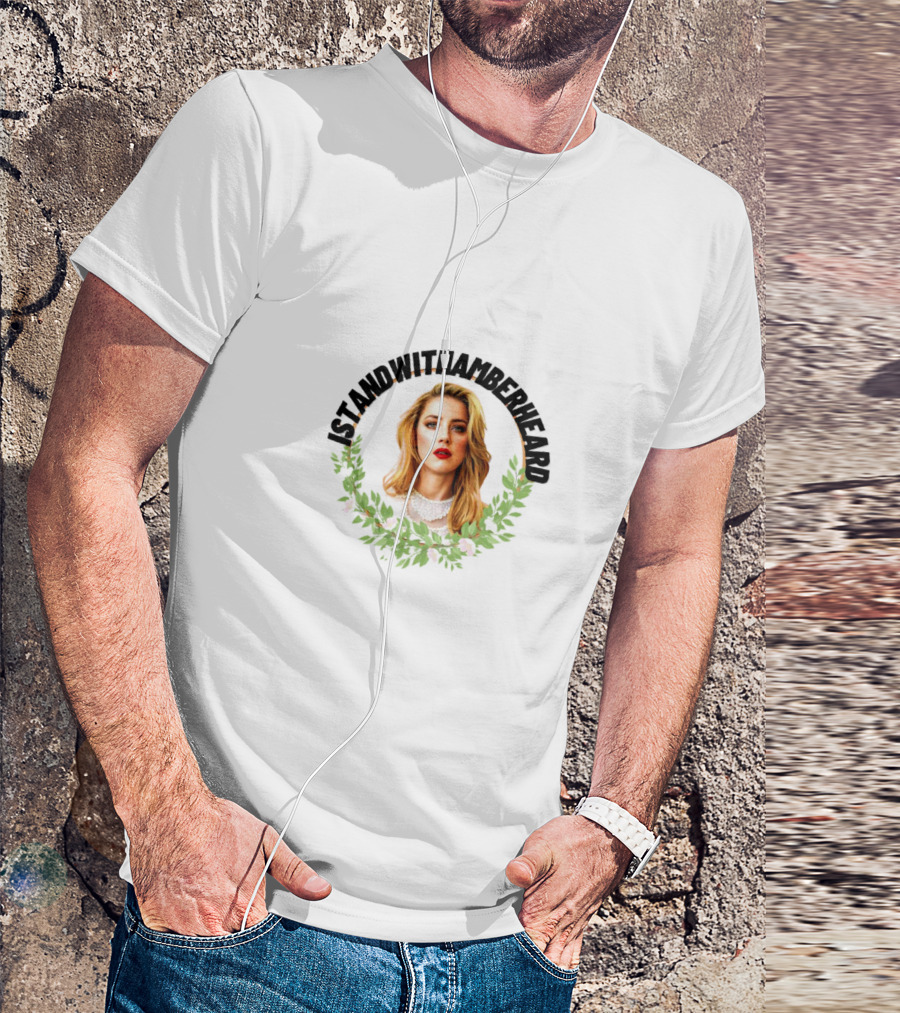 ISTANDWITHAMBERHEARD Amber Heard Laurel Wreath T-Shirt