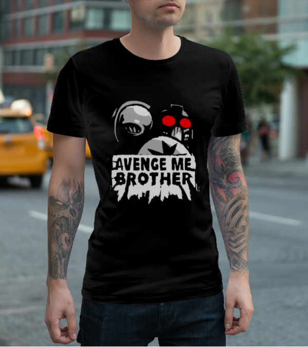 Avenge Me Brother Space Skull Red Eyes Iconic T-Shirt