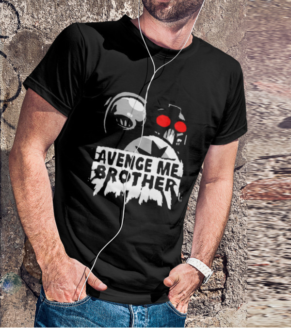 Avenge Me Brother Space Skull Red Eyes Iconic T-Shirt