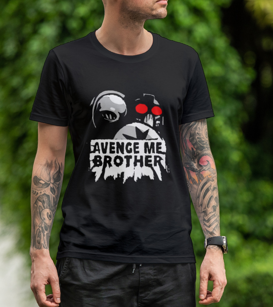 Avenge Me Brother Space Skull Red Eyes Iconic T-Shirt