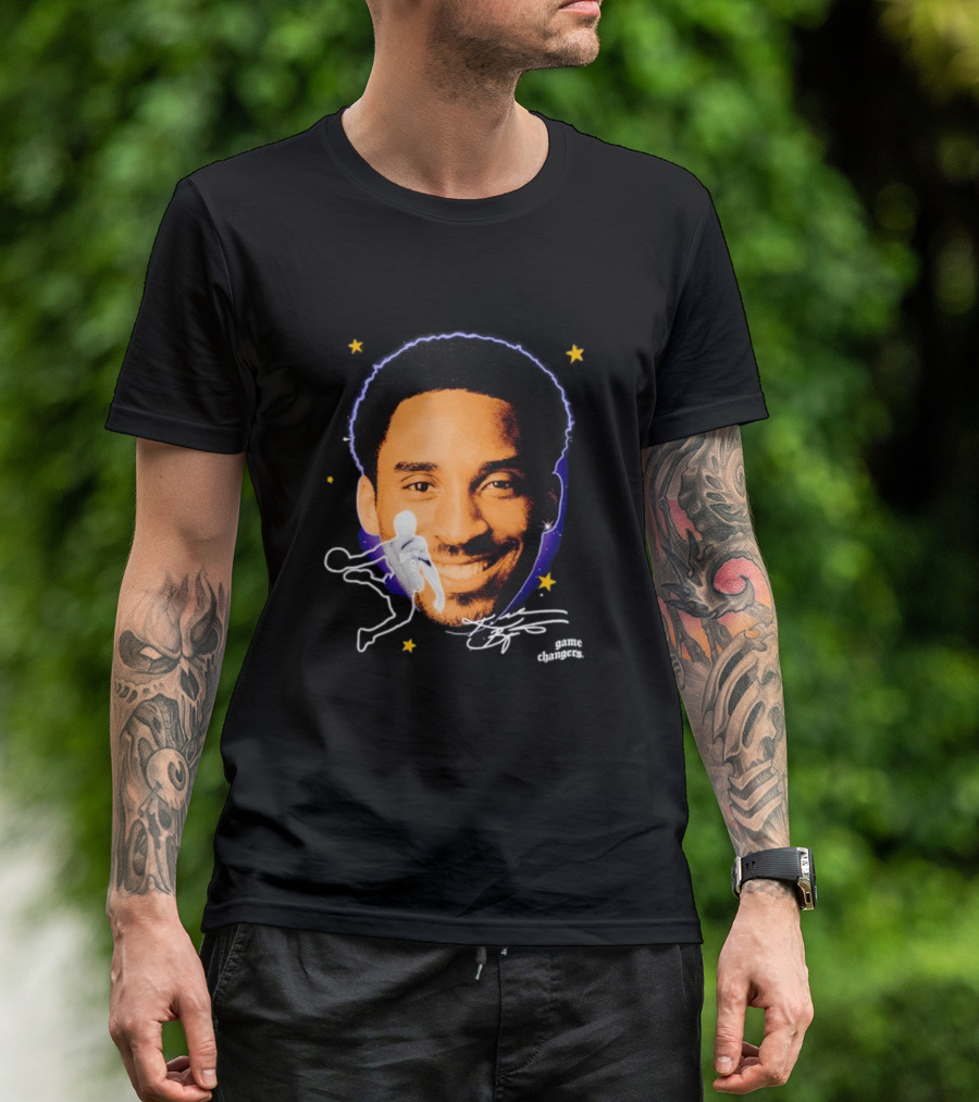Kobe Bryant Game Changers Starry Big Face T-Shirt