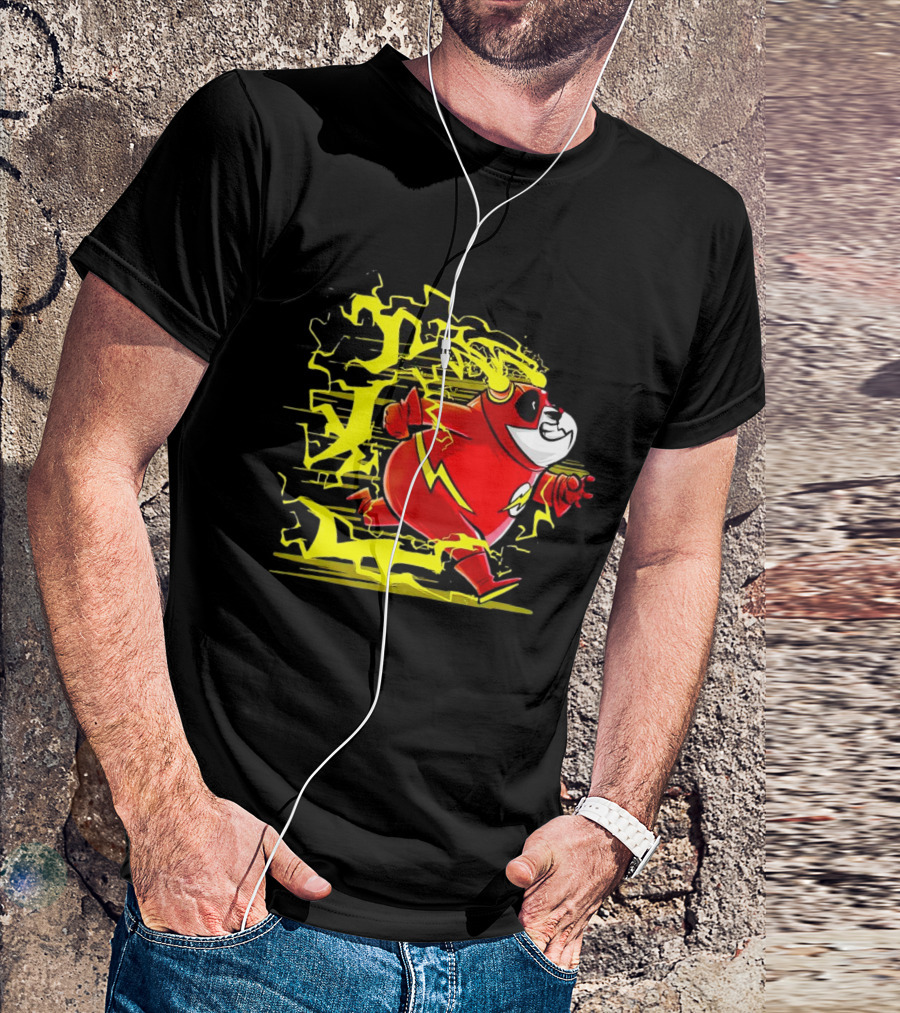 Flash Panda Velocipanda Lightning Hero Charge T-Shirt