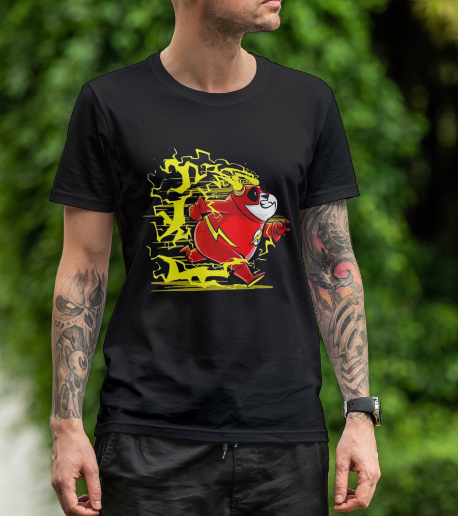 Flash Panda Velocipanda Lightning Hero Charge T-Shirt