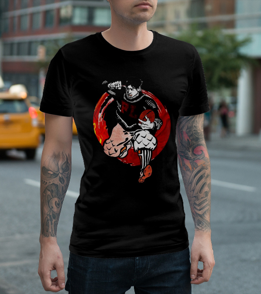 Flil Academy Football Player Stiff Arm Action T-Shirt