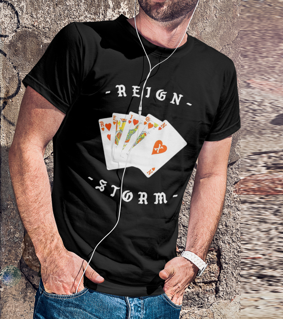 Reign X Playing Cards Hearts Deck Storm T-Shirt