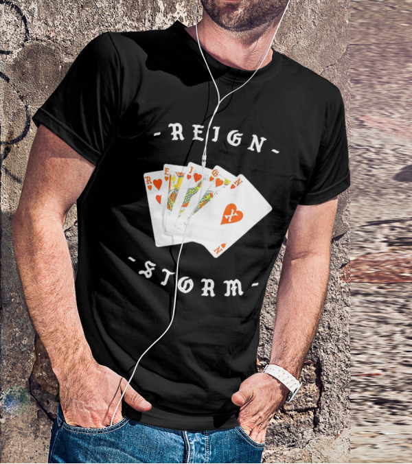 Reign X Playing Cards Hearts Deck Storm T-Shirt