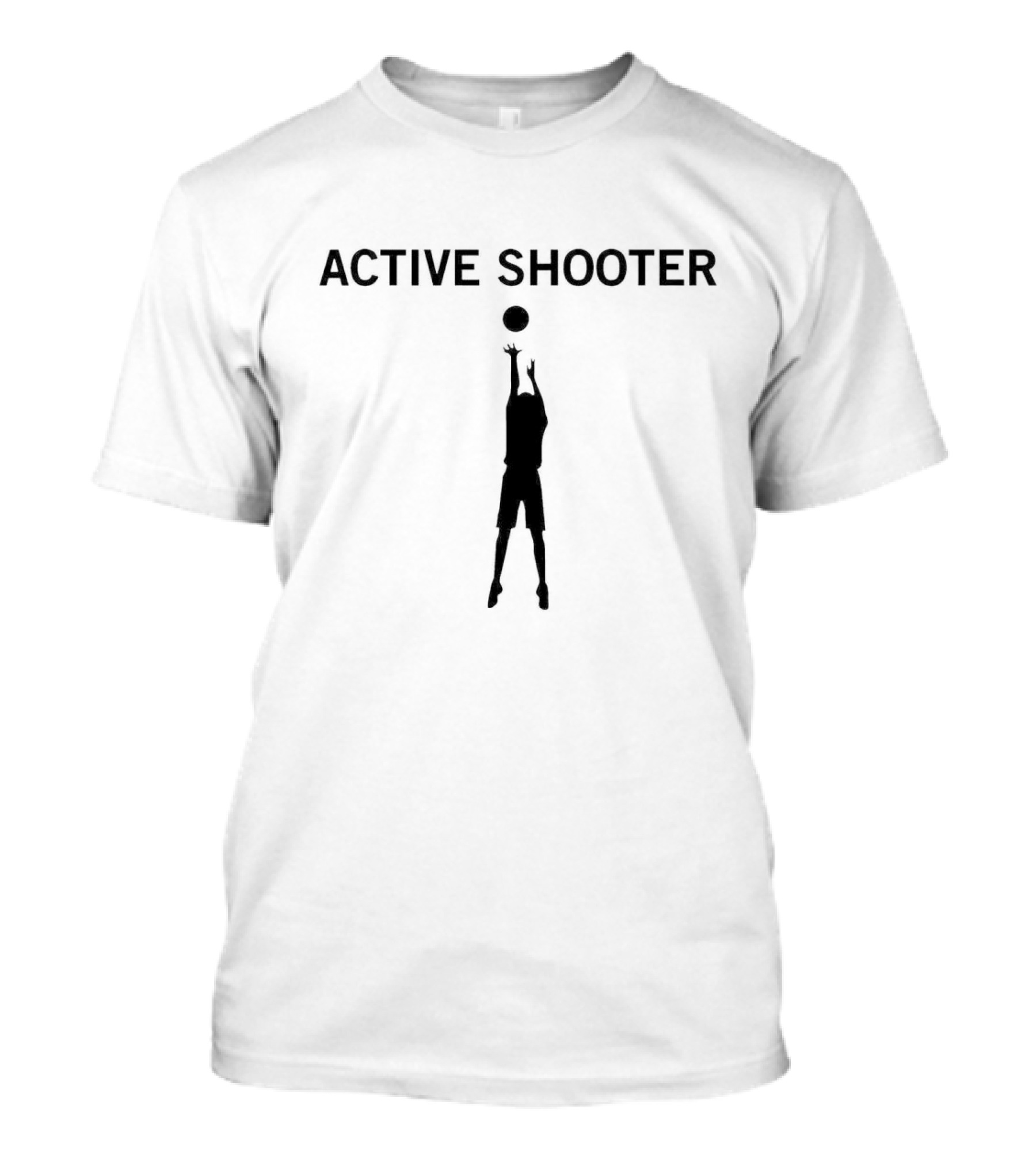 Active Shooter Basketball Player T-Shirt