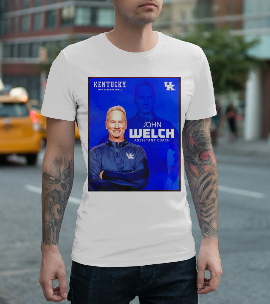 Kentucky Men's Basketball John Welch Assistant Coach UK T-Shirt
