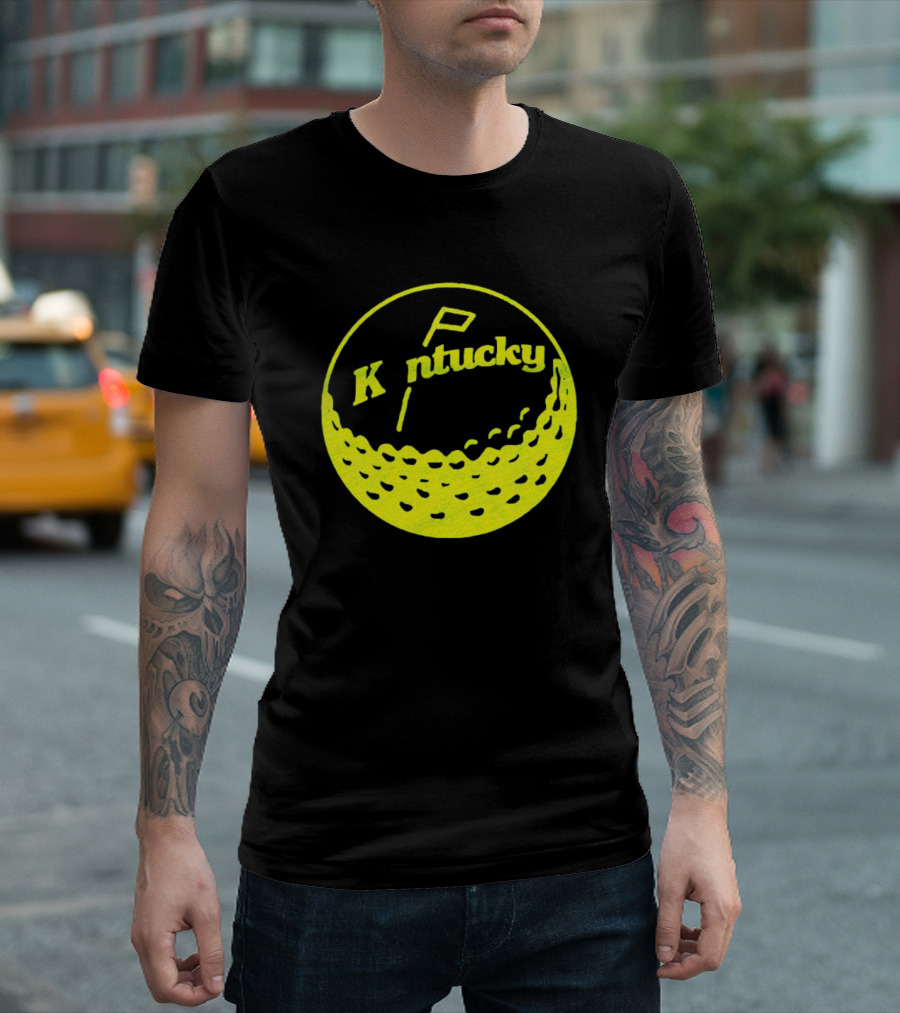 Kentucky Golf Ball Logo With Retro T-Shirt