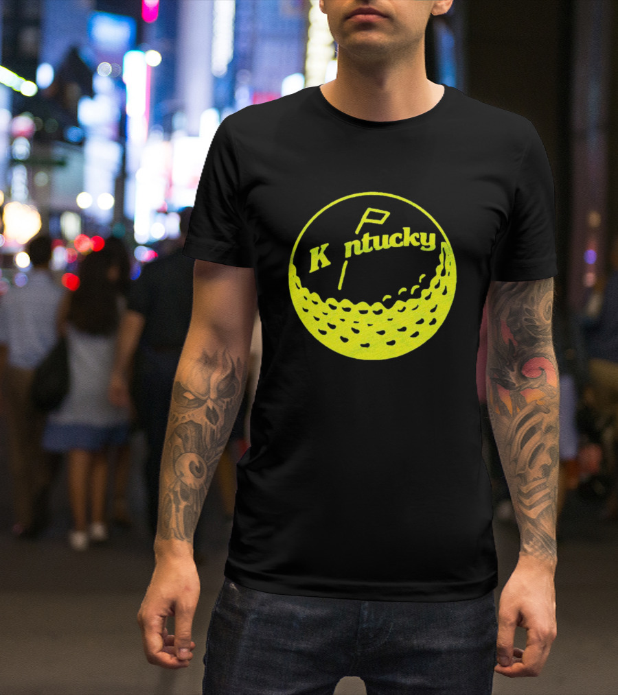 Kentucky Golf Ball Logo With Retro T-Shirt