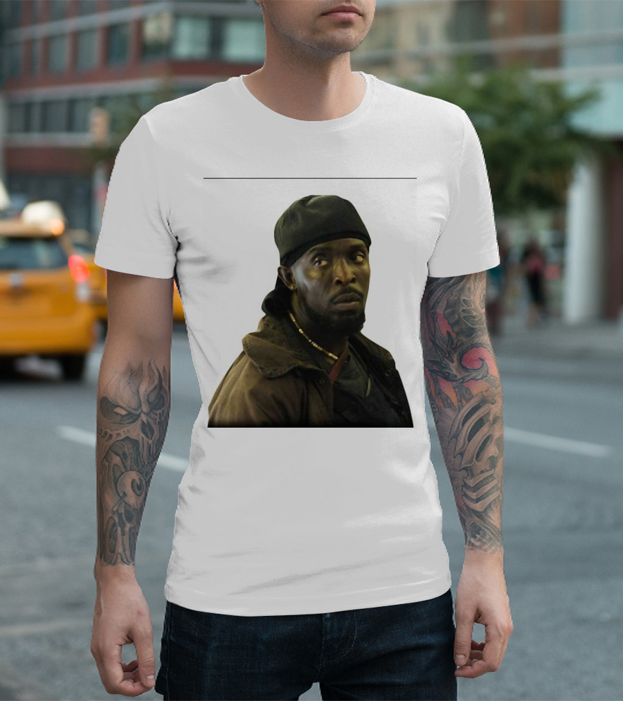 Omar Devone Little The Wire Character Photo T-Shirt